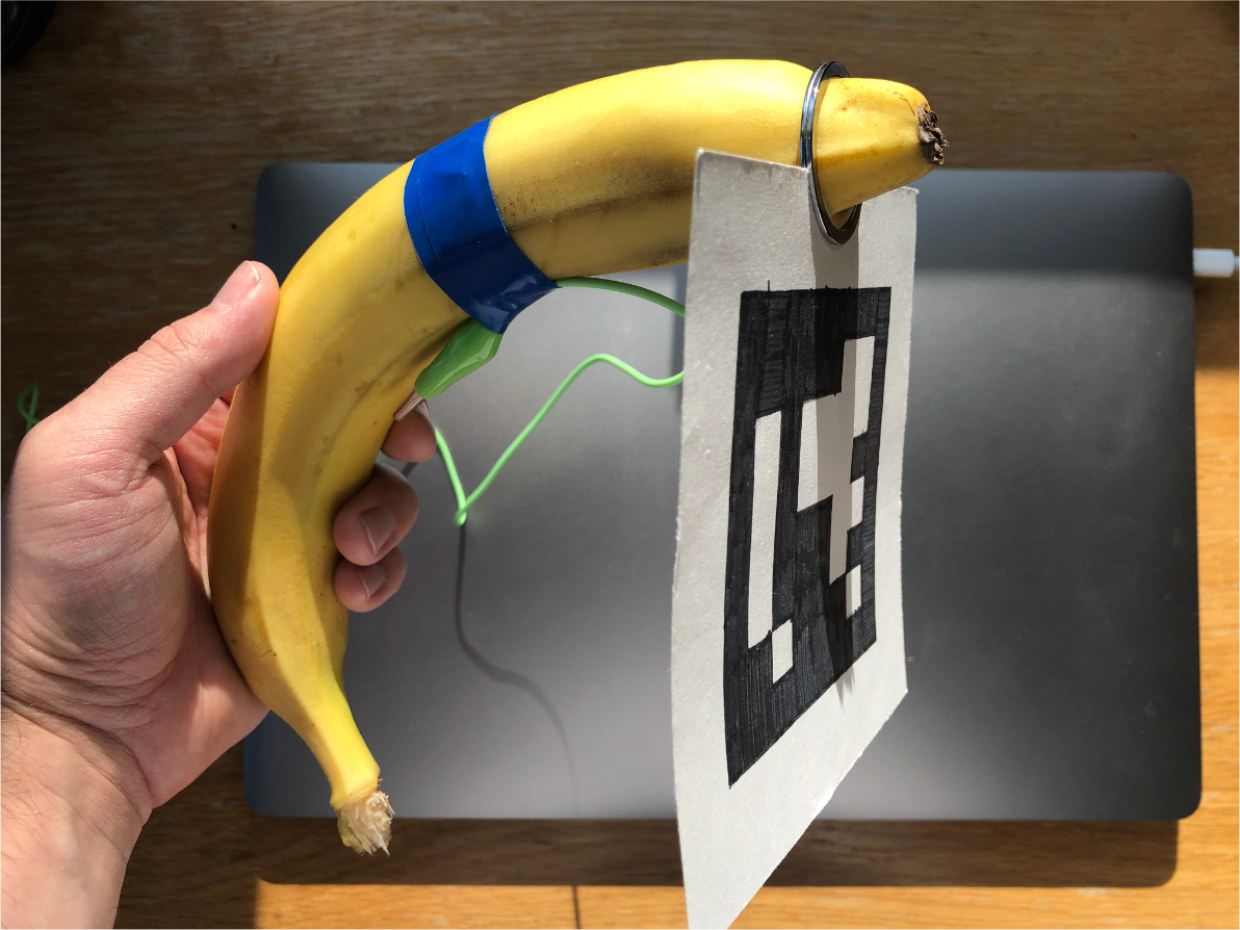 Creating a Game with Makey Makey, Unity, OpenCV and a Banana Gun