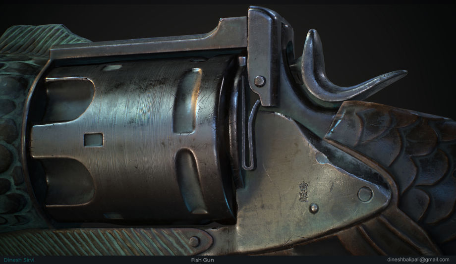 Check Out This Fish Gun Made in ZBrush, Maya & Substance 3D Painter