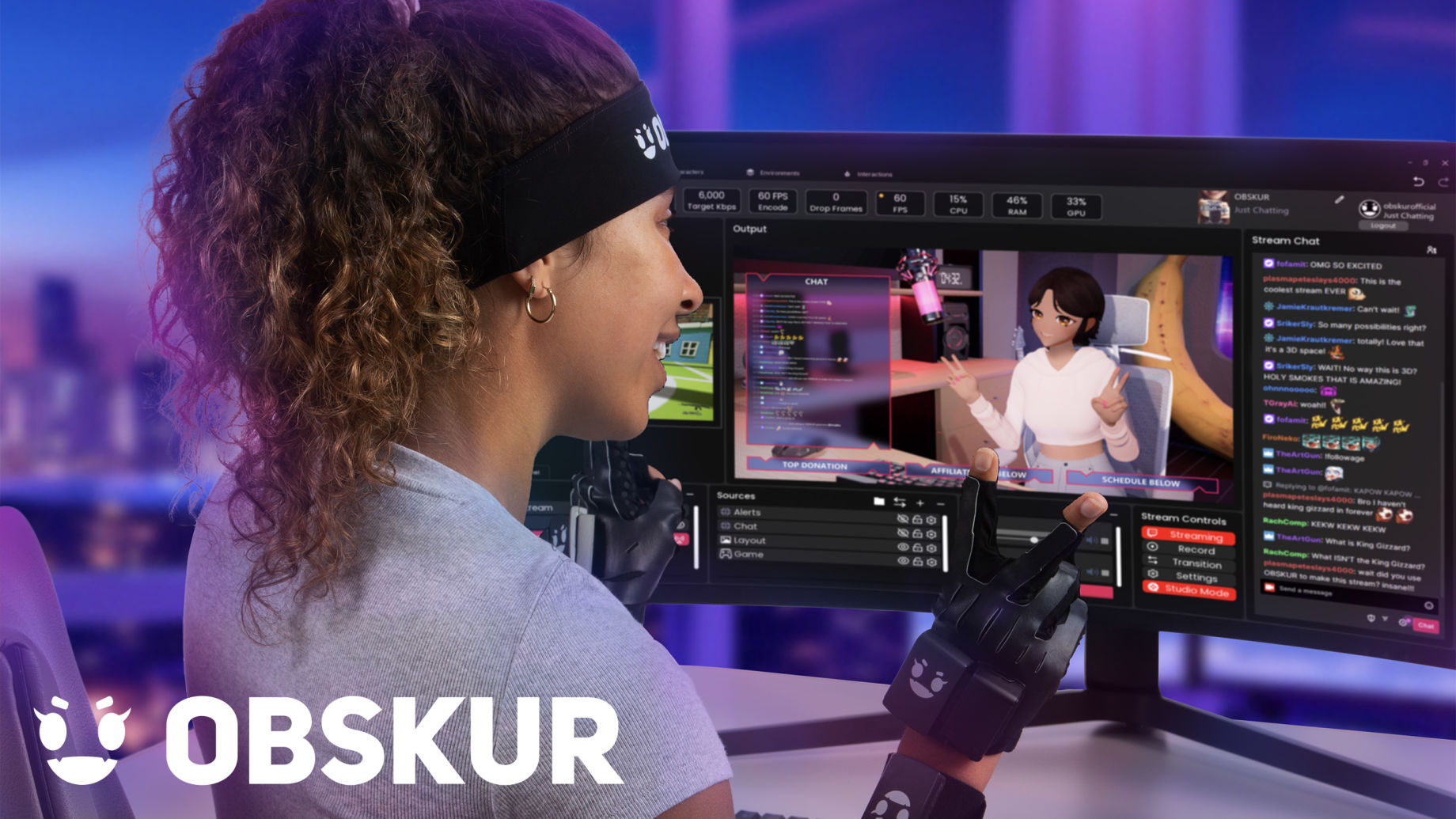 Obskur's Character Creator and marketplace streamlines VTubing