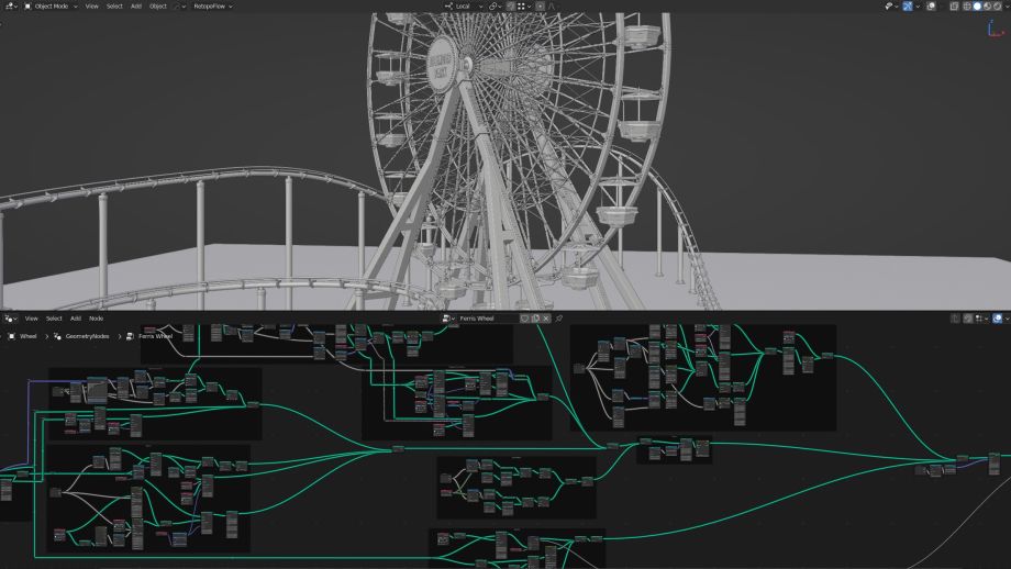 CG Cookie 介紹了使用 Blender 的幾何節點進行程序建模和動畫的課程