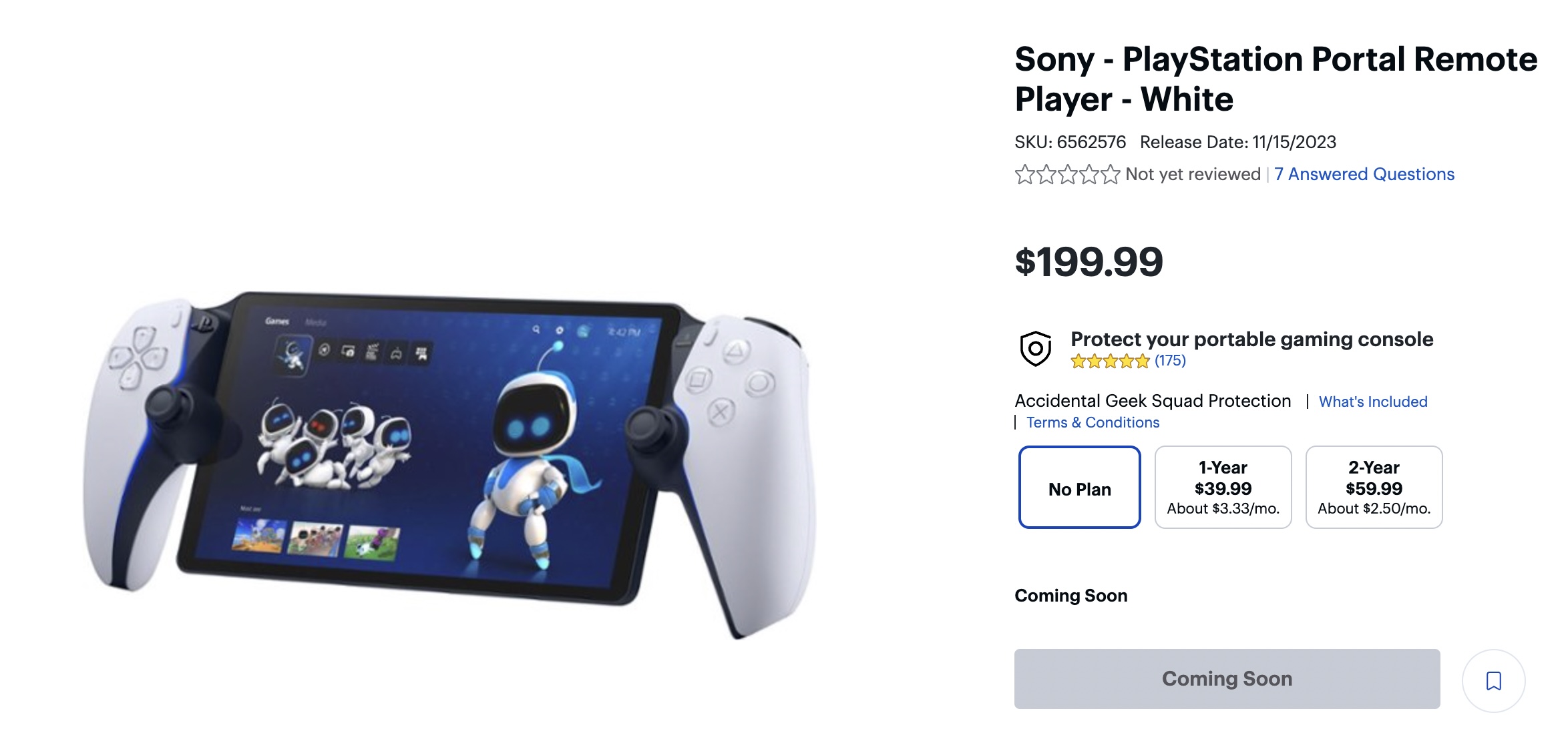 Sony's PlayStation Portal remote player is a $200 handheld just