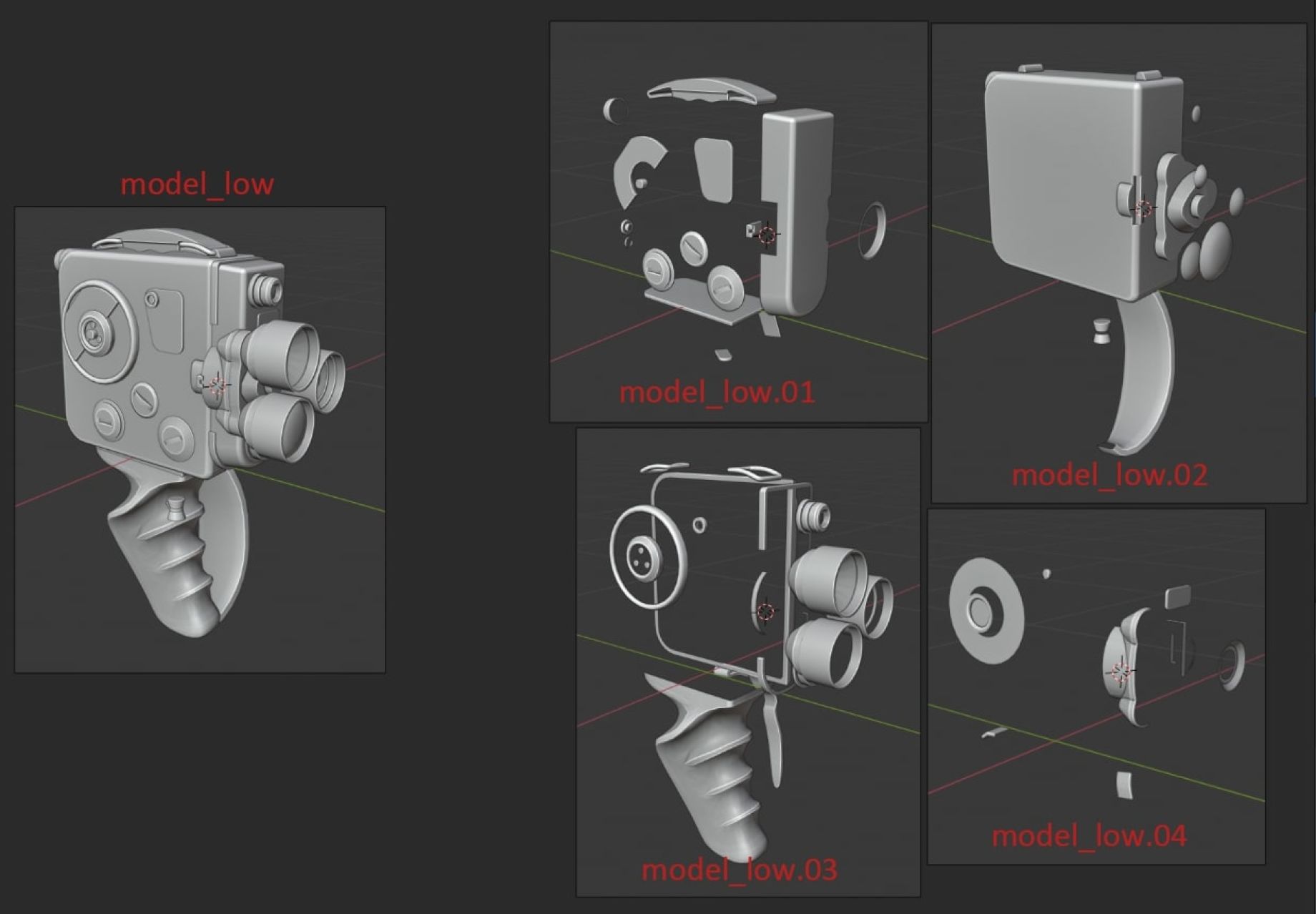 create a camera in blender 3d and substance painter