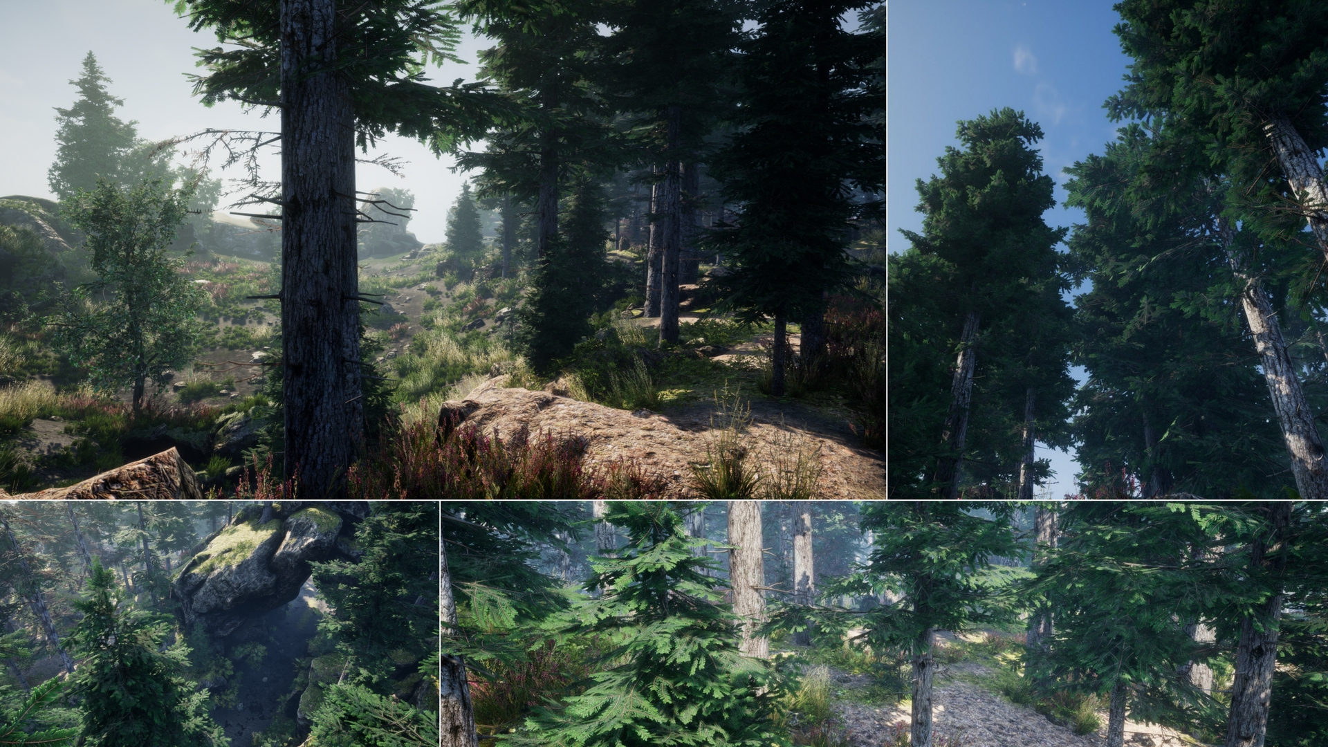 Unreal Engine 4 Realistic Forest vs Red Dead Redemption 2 