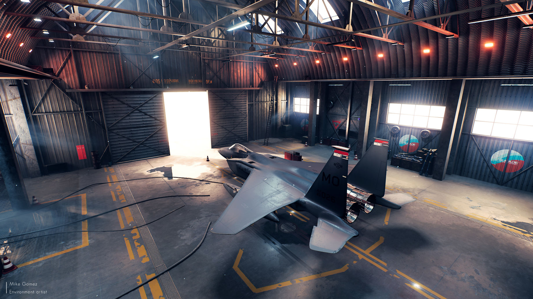 How to illuminate a hangar