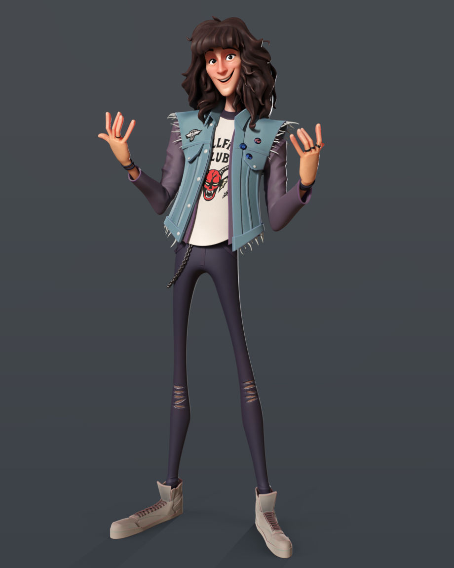 A Stylized Take on Eddie Munson from Stranger Things