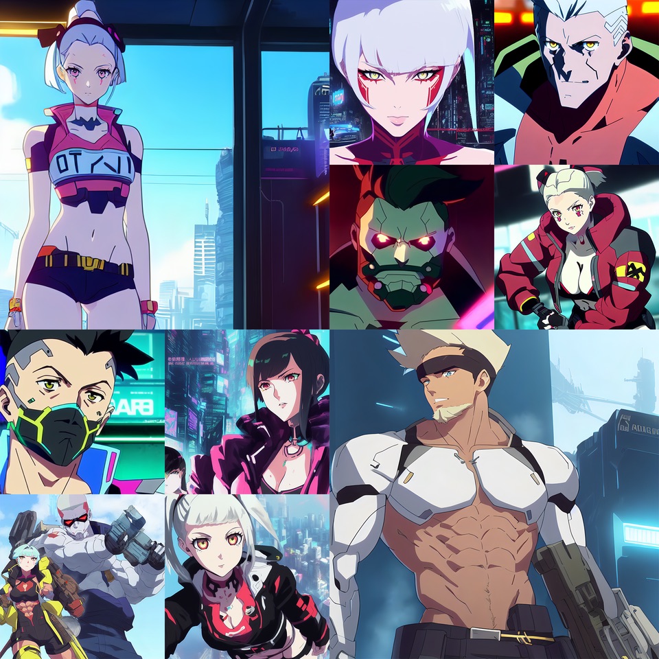 Asked AI to make me a few characters from a cyberpunk like Anime : r/aiArt