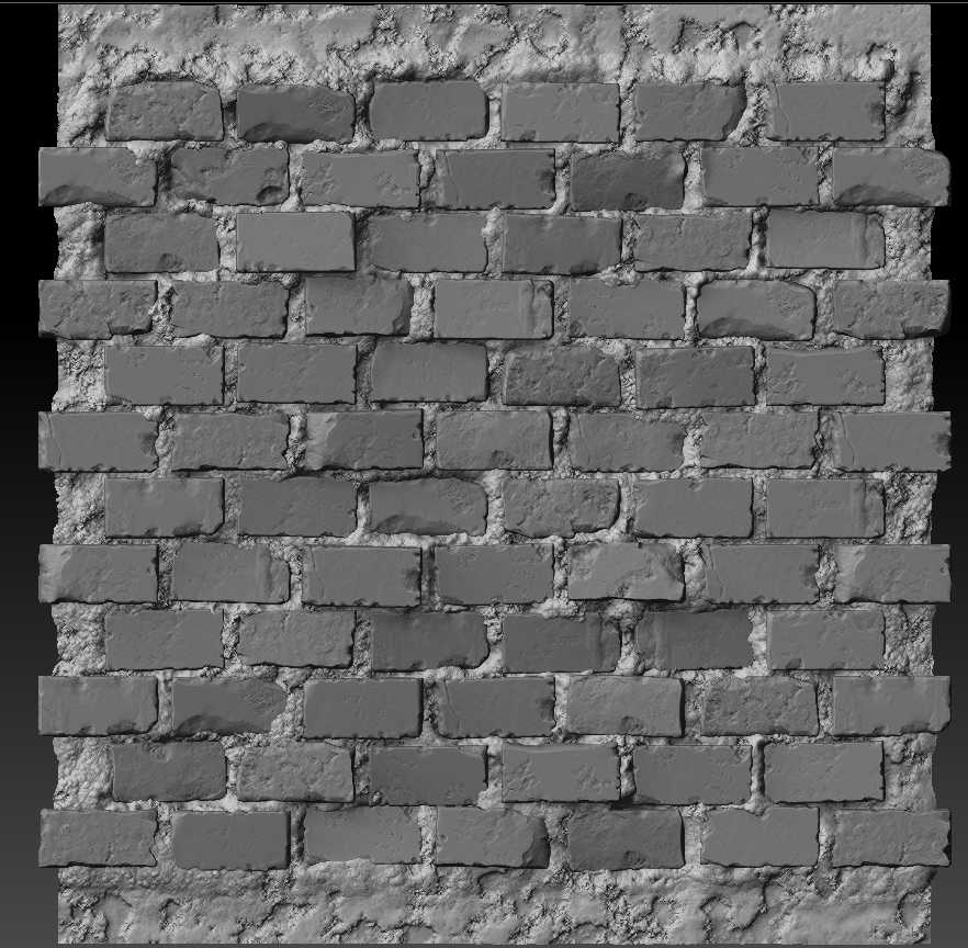 Sculpting A Brick Wall Texture The Classical Way
