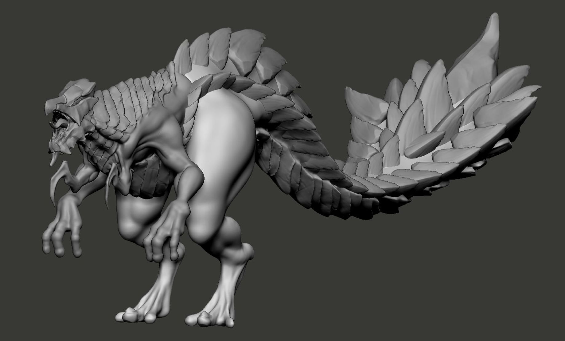 Sculpting a Kaiju Themed Creature in ZBrush