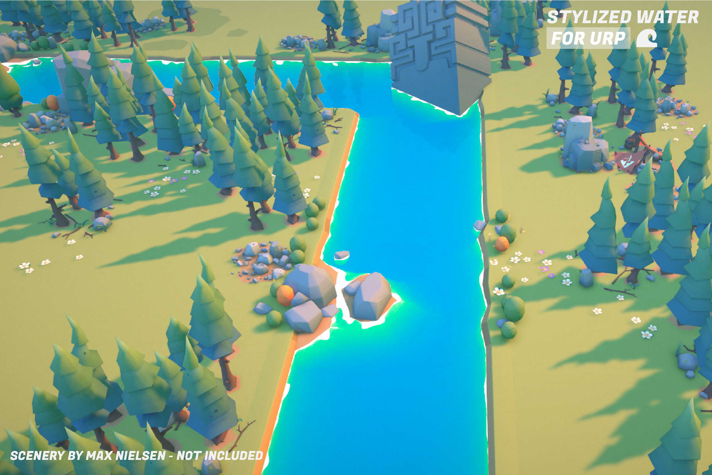 Unity urp shader. Unity stylized Water.