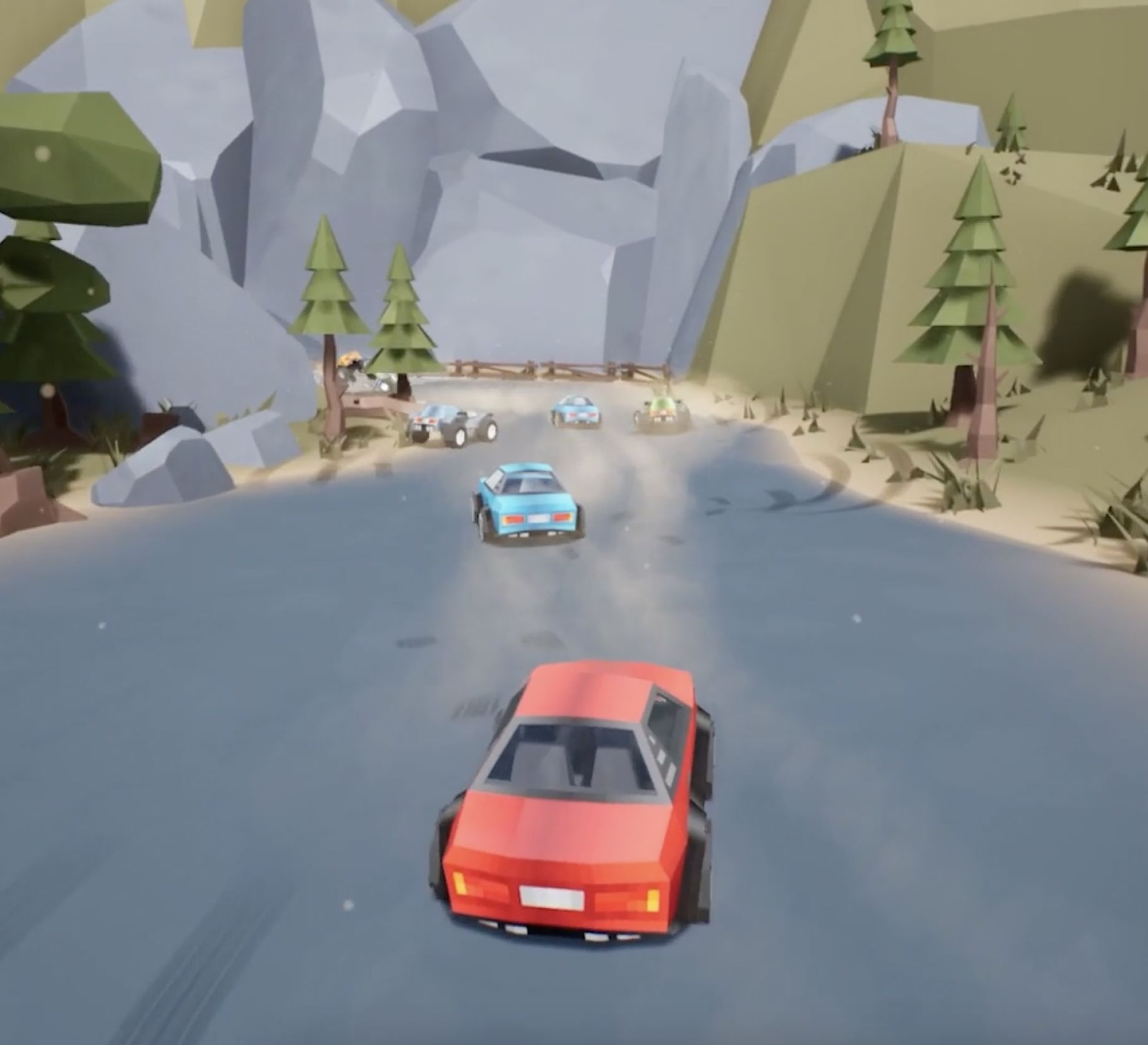 Low Poly Racing Game Being Developed With Blender & Unreal Engine