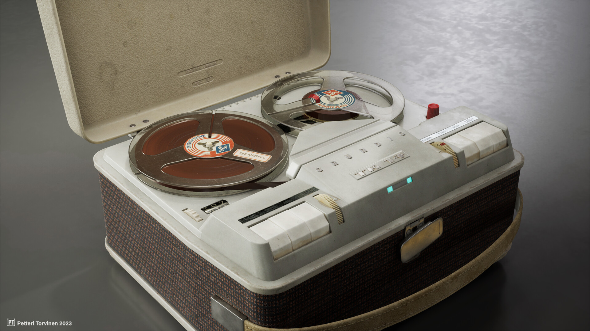How to Texture Retro Tape Recorder in 3ds Max & Substance 3D Painter