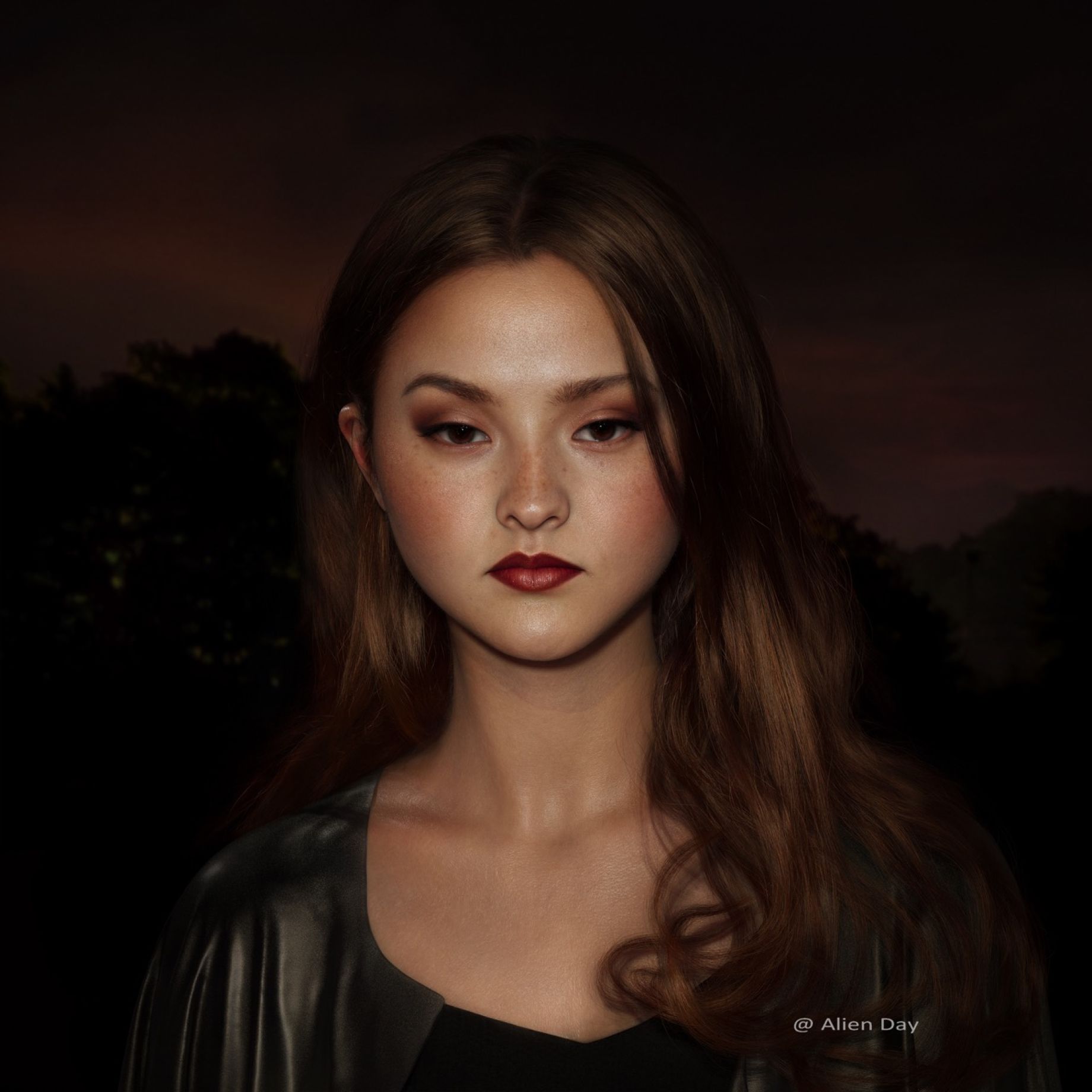 Realistic Portrait of Devon Aoki Made in Maya, ZBrush & Arnold