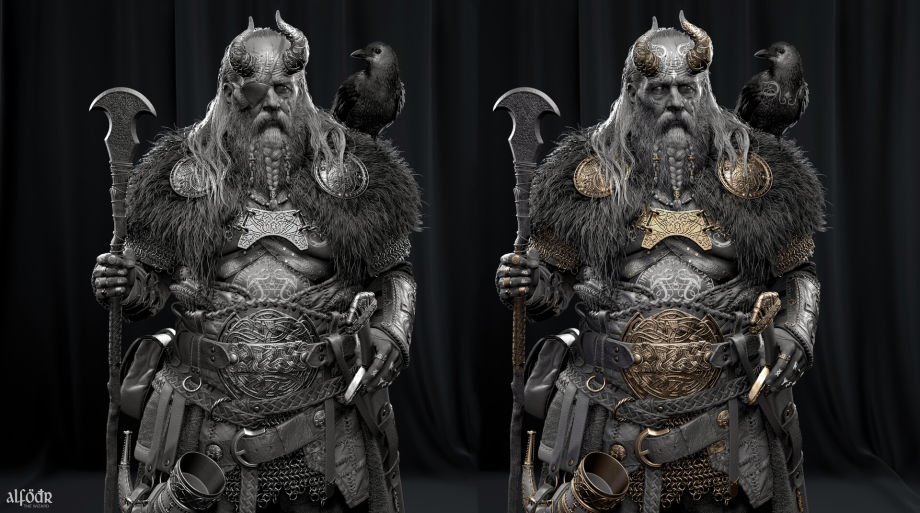 Odin, God of War Ragnarok : r/HeroForgeMinis