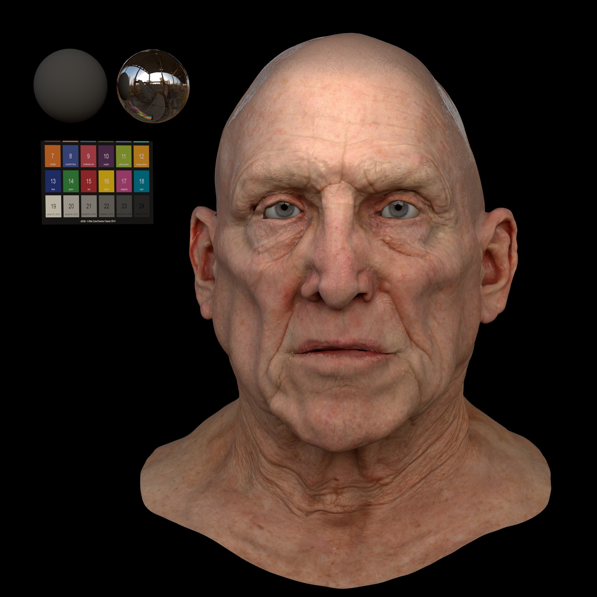 3D model (stl) Old Man Face sculpt