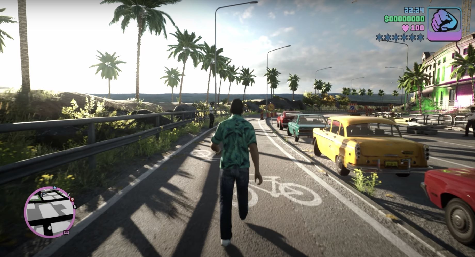 GTA Vice City Remake - Unreal Engine 5 Gameplay Concept Demo made
