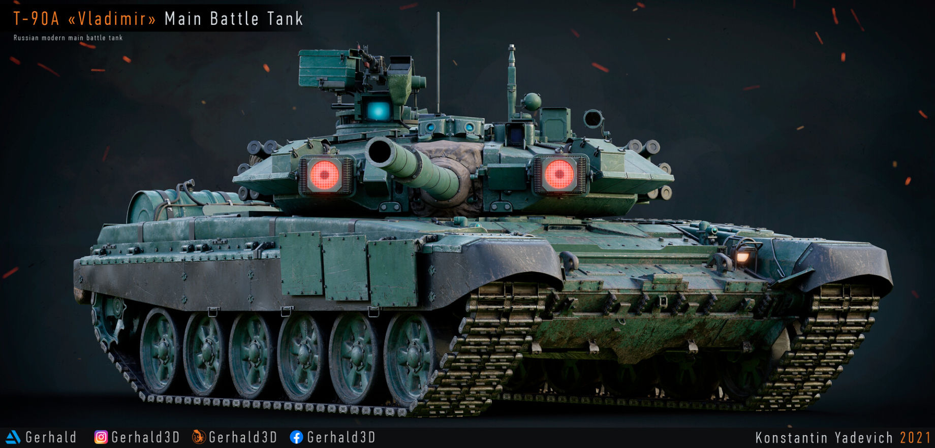 Making T-90A Tank in Blender & Substance 3D Painter