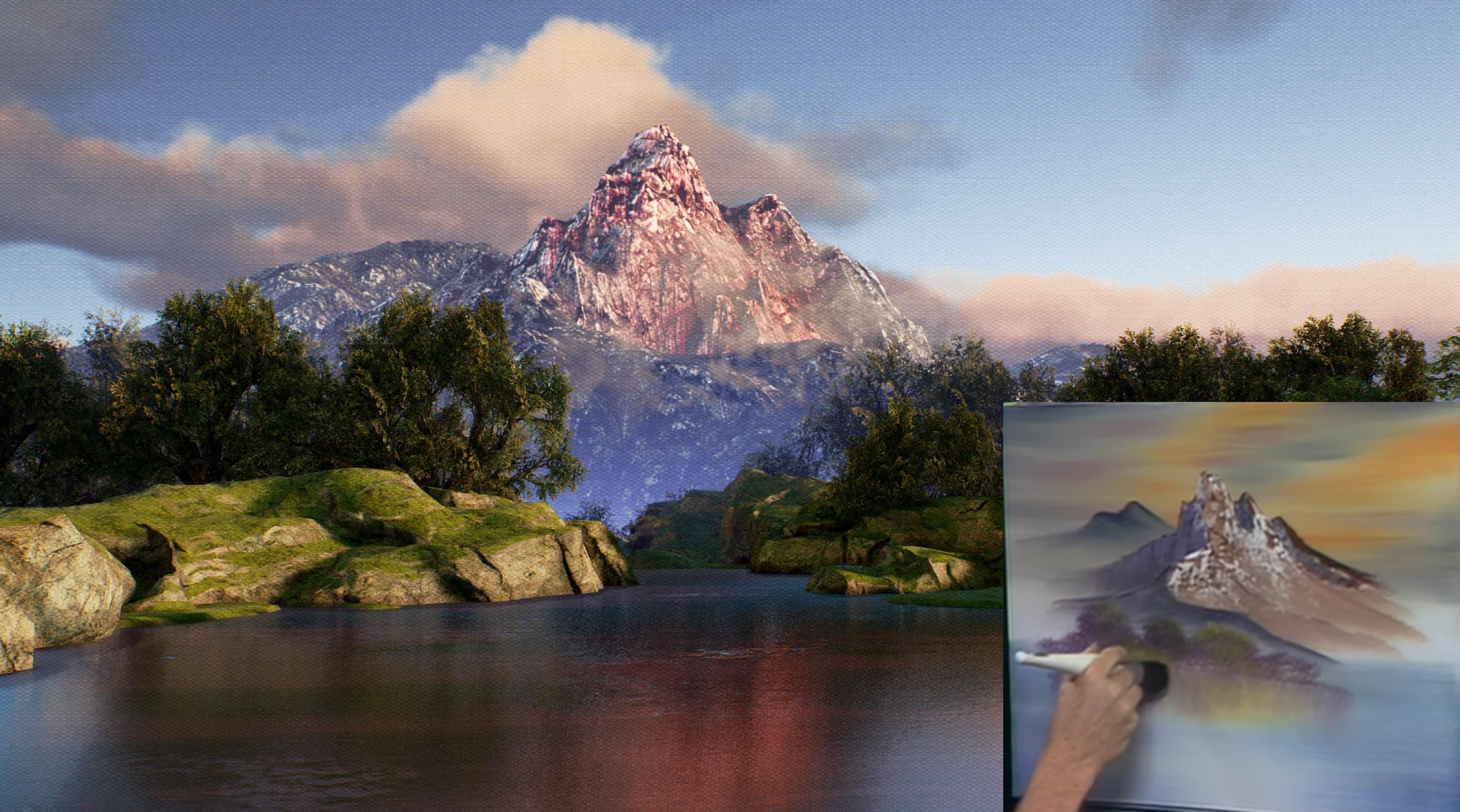 How to Paint like Bob Ross in UE4?