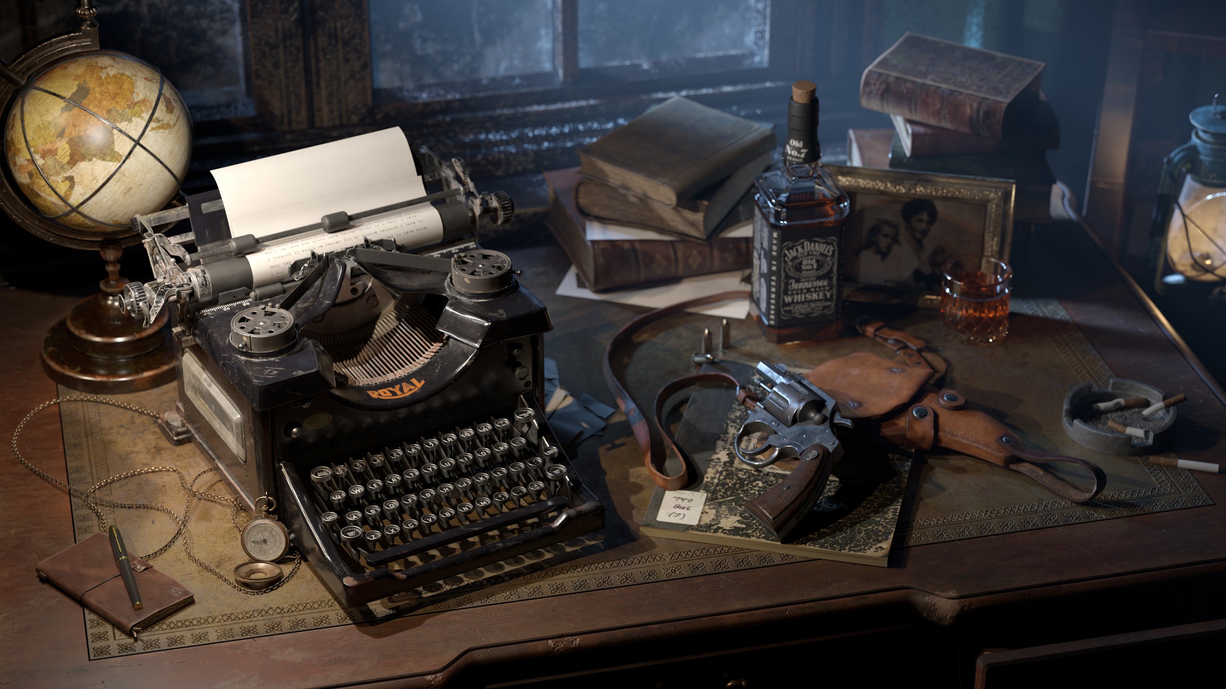 ArtStation - Antique Typewriter - How to Create Complex Props for Games and  Real-Time Rendering (Free Tutorial)