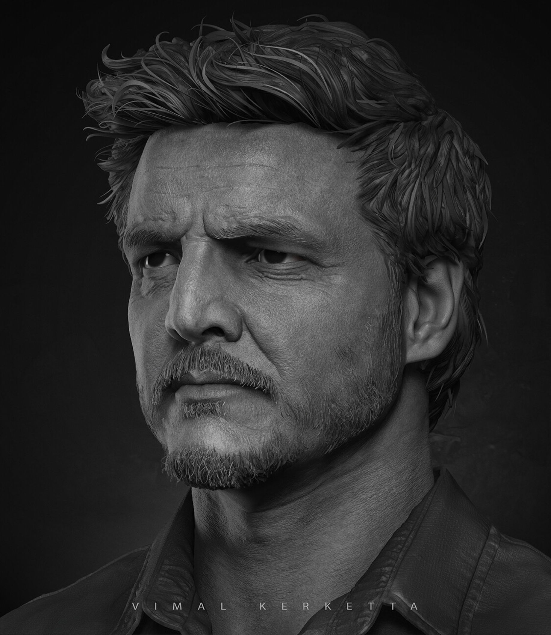 The Last of Us: Fã cria Pedro Pascal como Joel em arte 3D