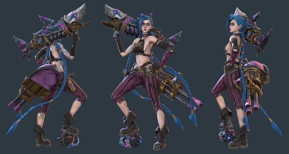 Arcane's Jinx and Silco Recreated in 3D