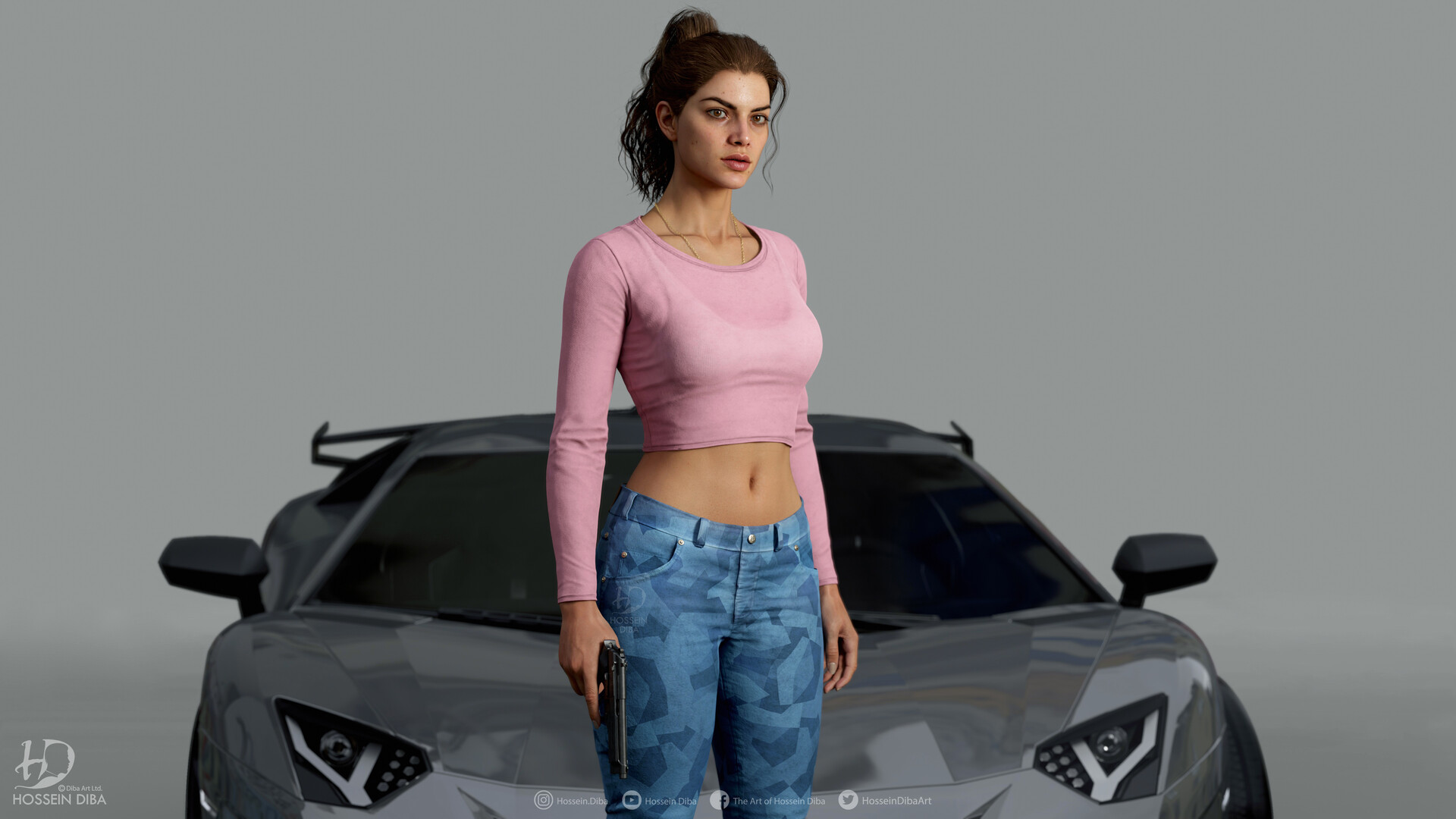 Creating Lucia - Hossein Diba's 3D Model of GTA 6's Female Protagonist 