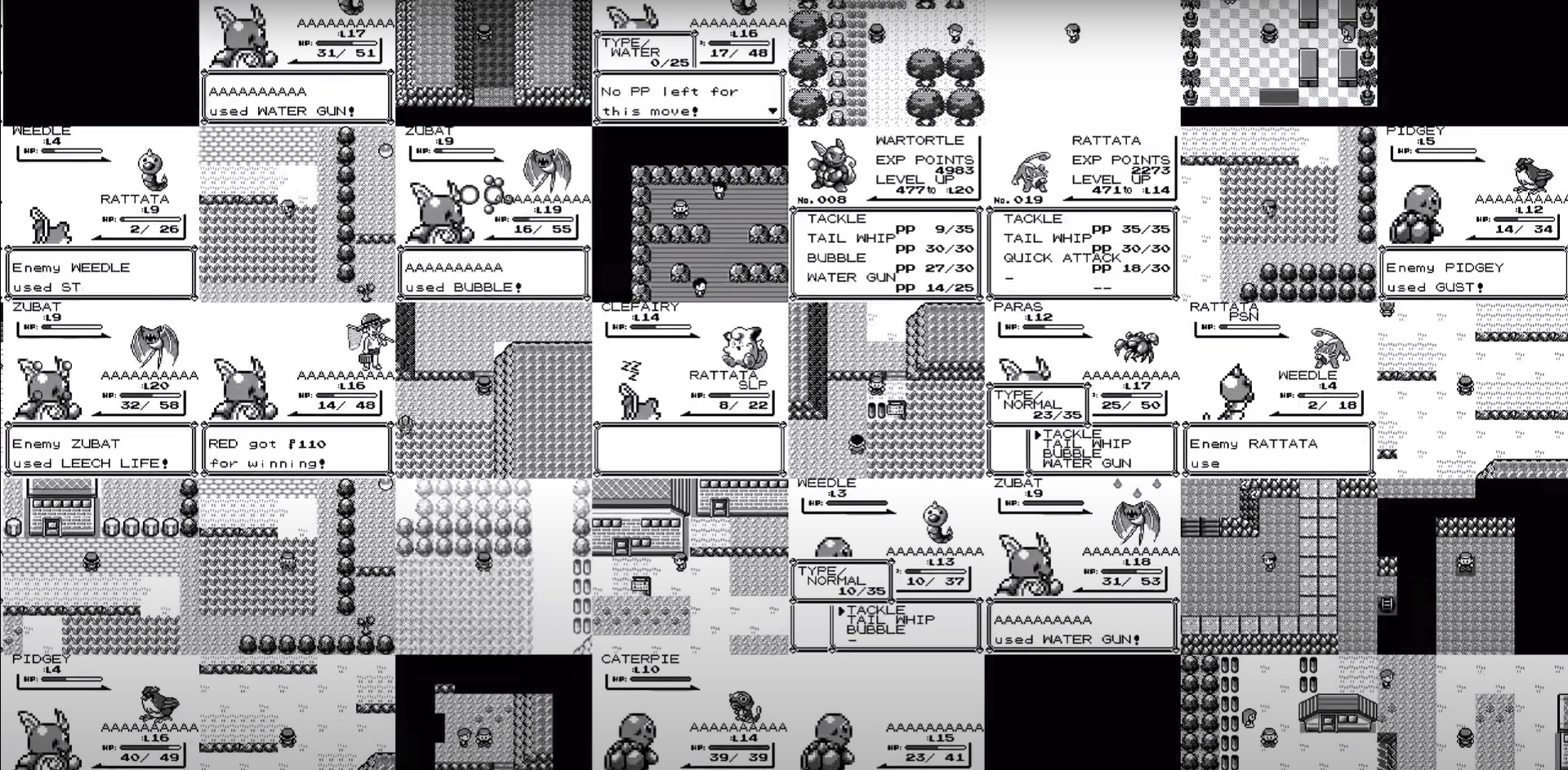 AI trained to play Pokemon Red Version behaves strangely human