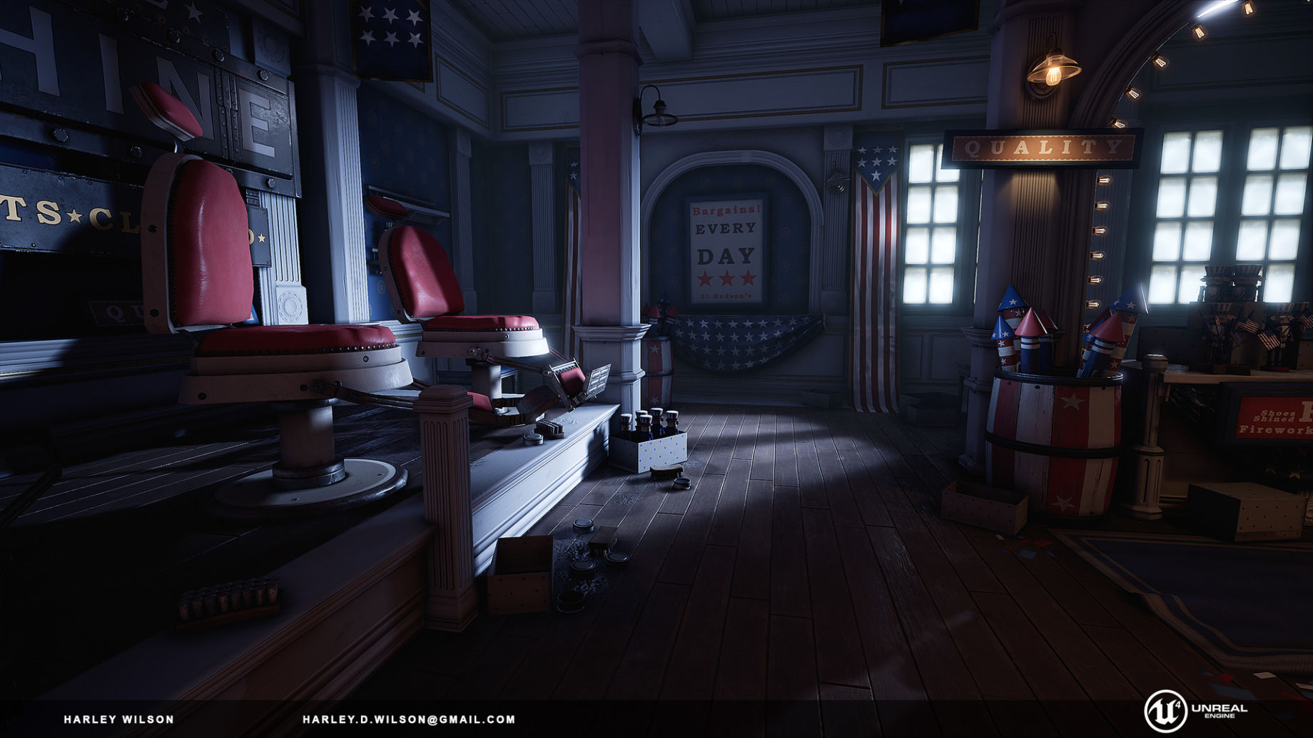 Building a Darker Version of Bioshock Infinite Scene