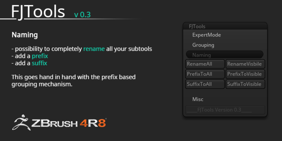 zbrush 4r8 show all subtools