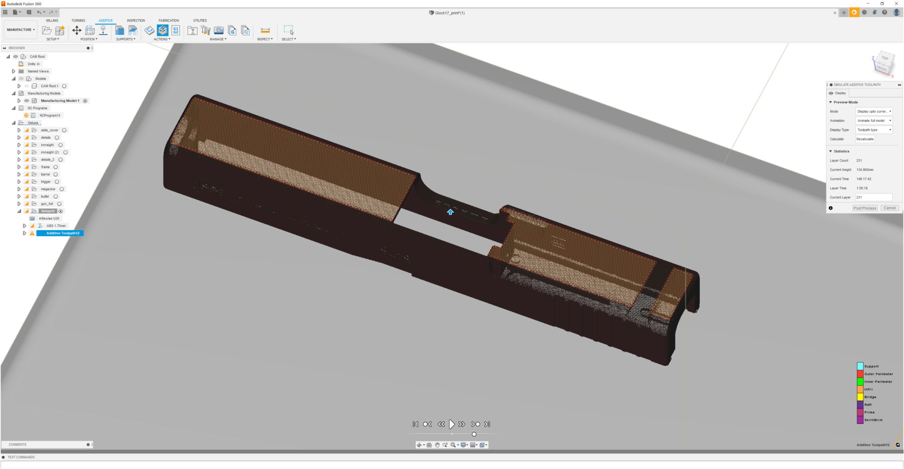 Fusion 360 Help, Additive setups from G-code