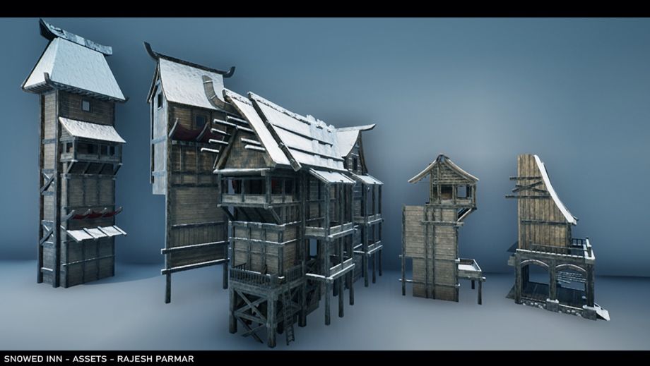 3D场景制作教程：Snowed Inn