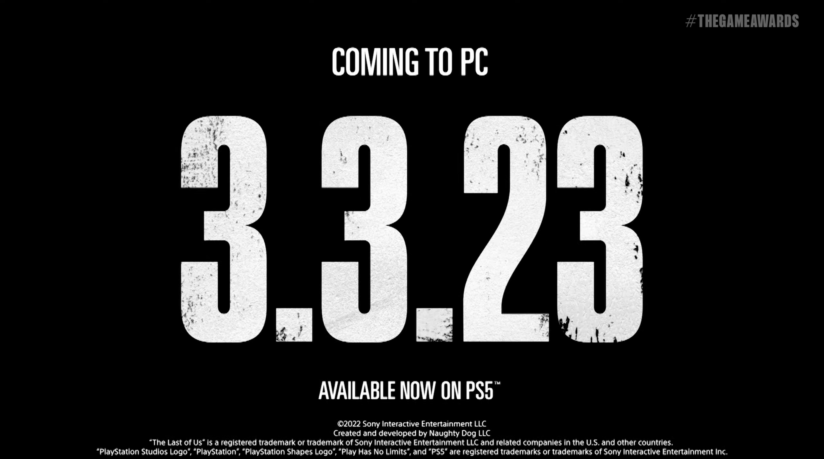 The Last of Us Part 1 PC Release Date Drops at TGA 2022