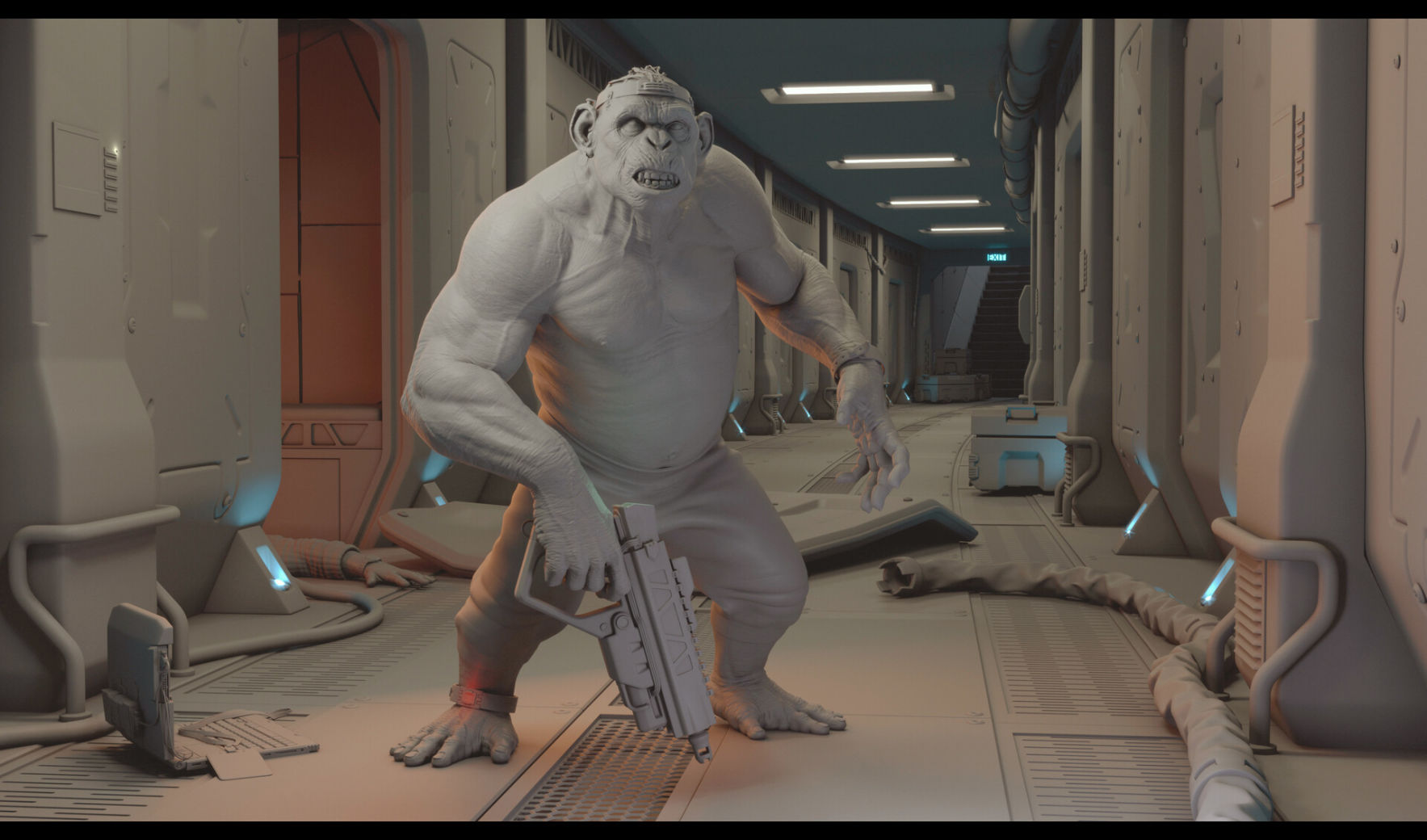 Ape on the Run: Character & Quick Setting Production