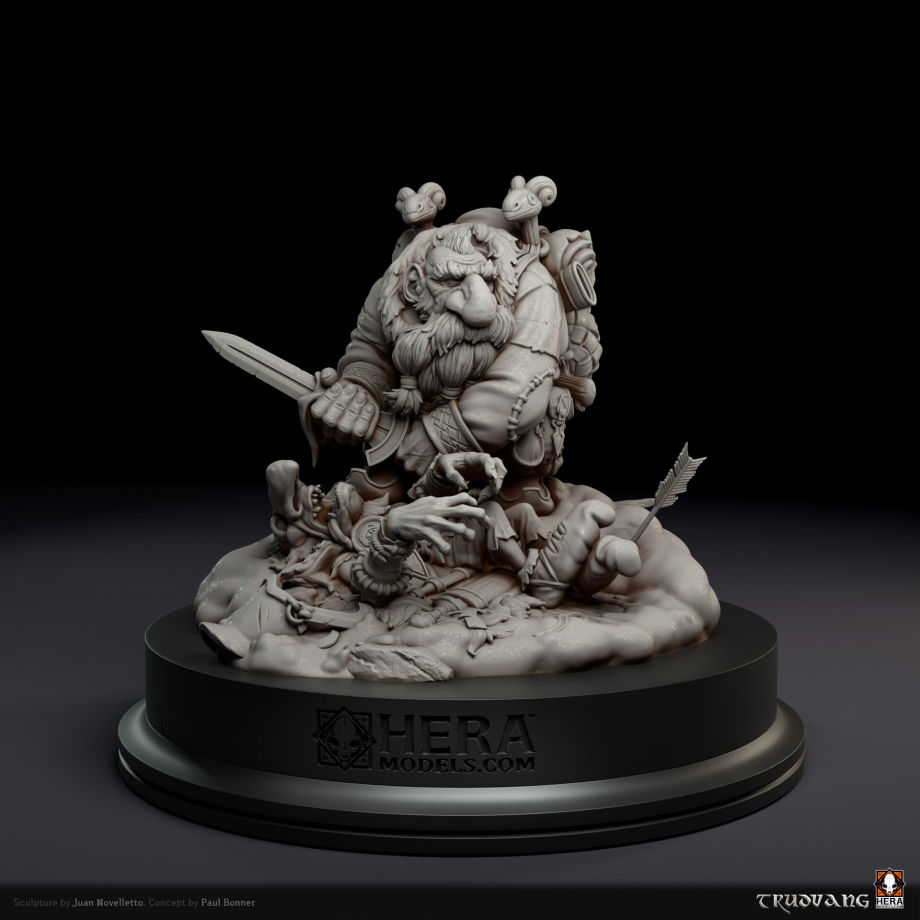 Detailed Fantasy Miniatures Made With ZBrush