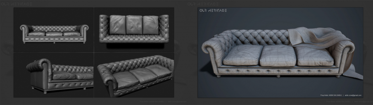 Quixel Guide Texturing A Realistic Sofa