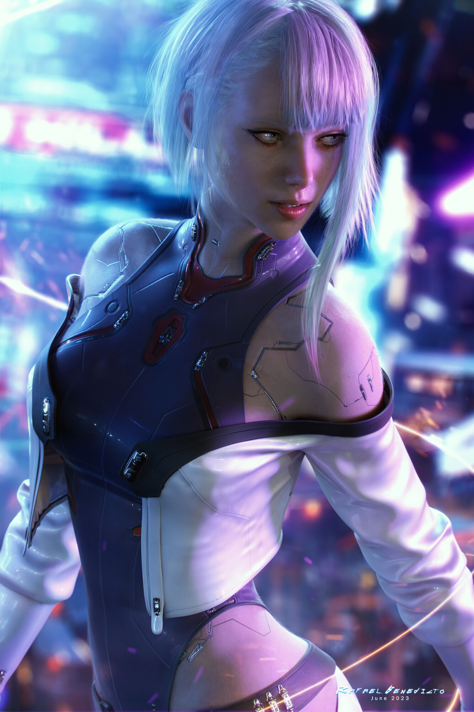 Lucy from Cyberpunk: Edgerunners Recreated in Cyberpunk 2077