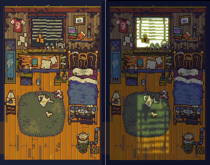 Top-Down Retro Interior  [Pixel Art] by Penzilla