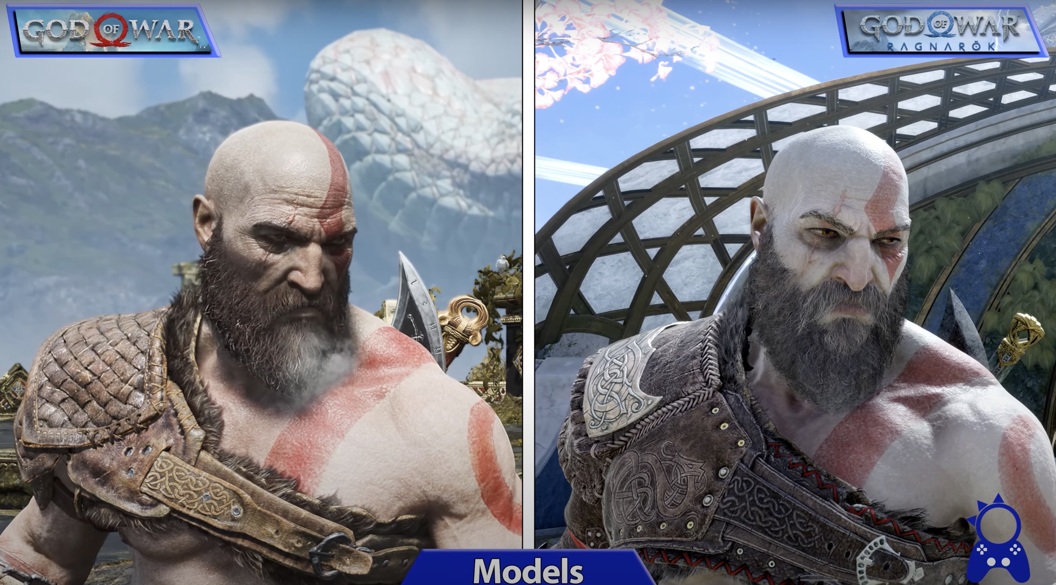 God of War 2018 vs God of War: Ragnarok, PC Ultra vs PS5