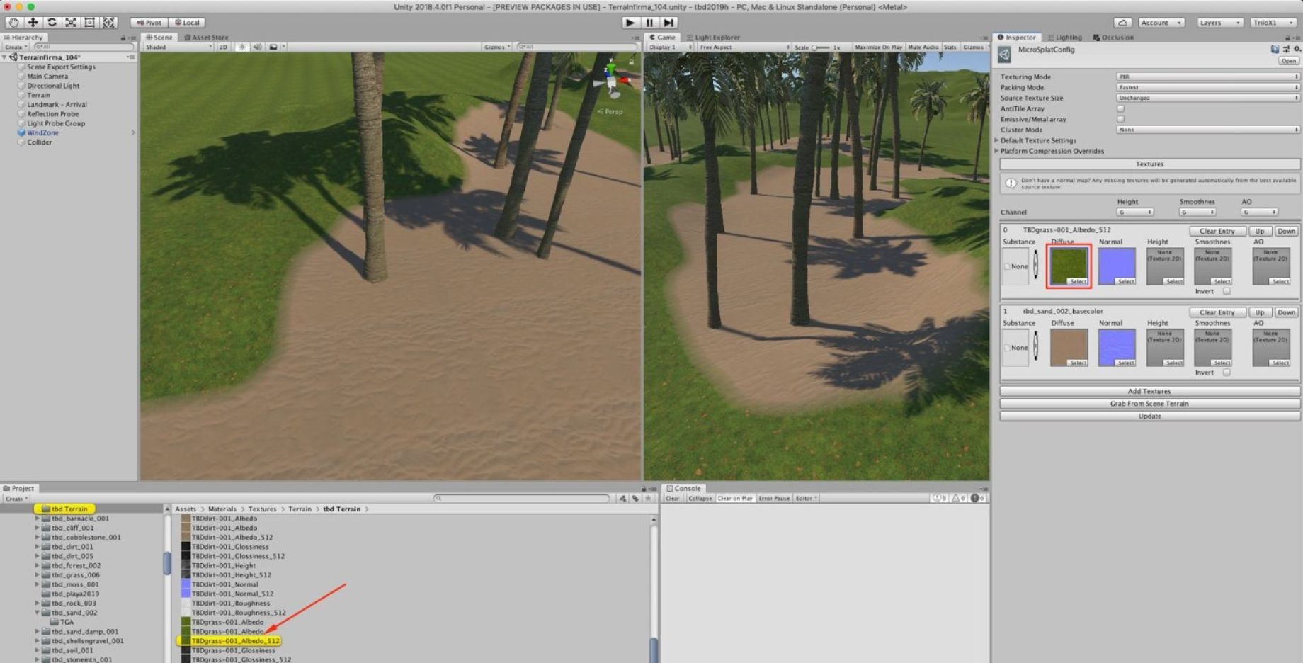 unity terrain splatmap texture edge blending
