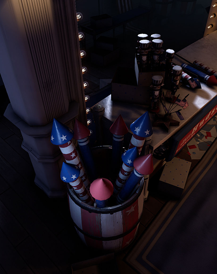 Building a Darker Version of Bioshock Infinite Scene