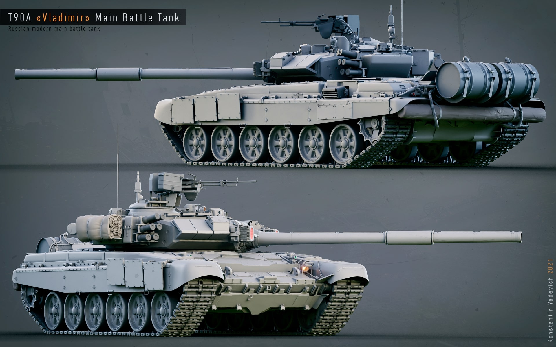 Making T-90A Tank in Blender & Substance 3D Painter