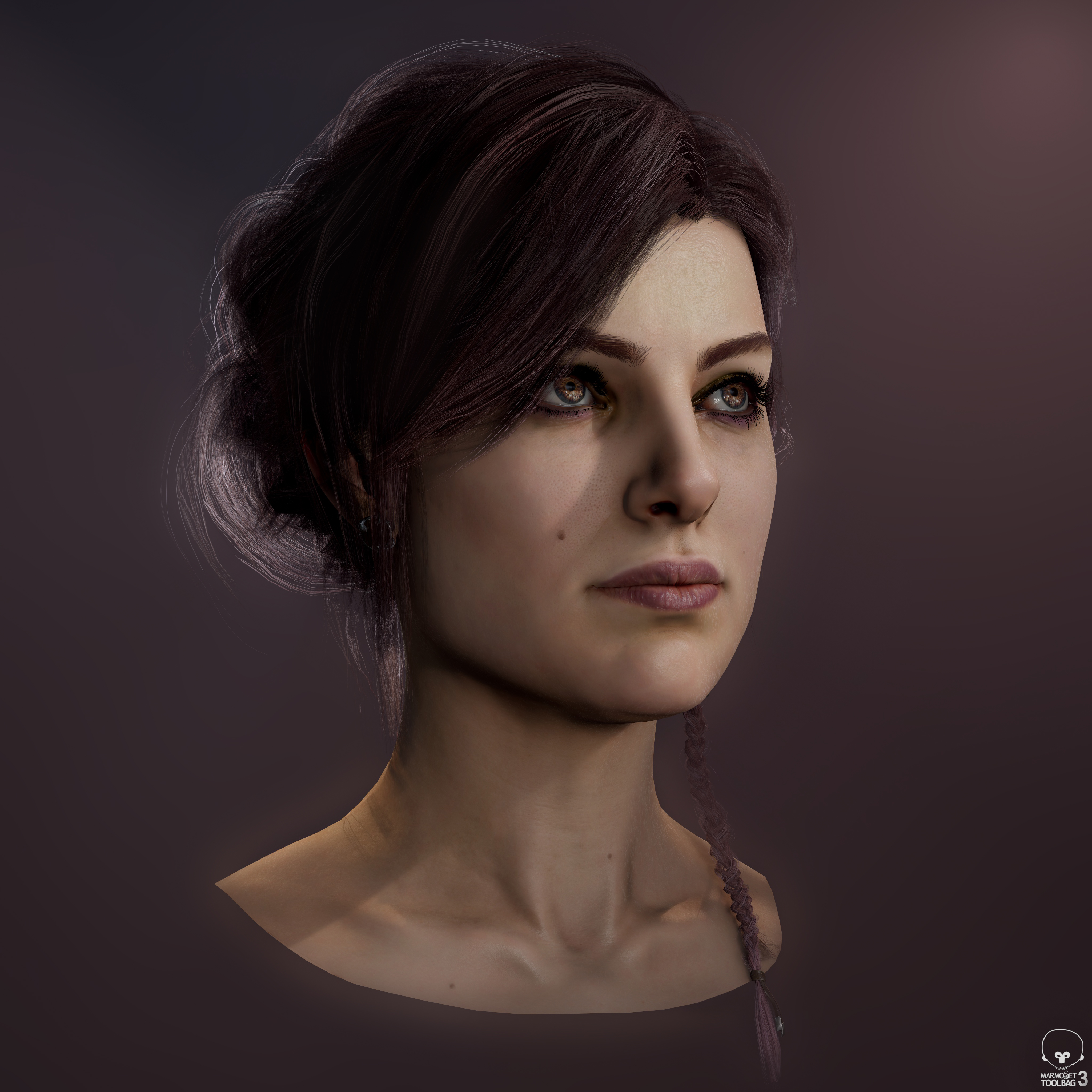 ArtStation - Realistic Female Hairstyle