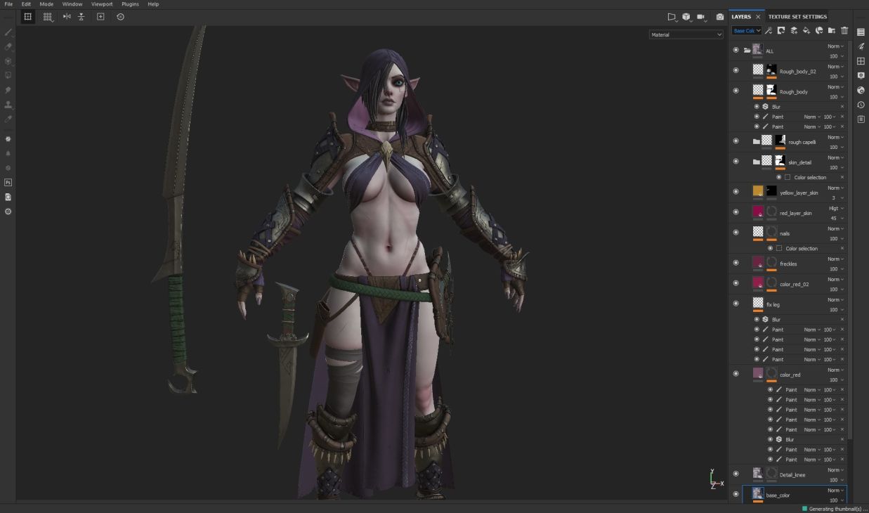 Crafting a Dark Elf Assassin