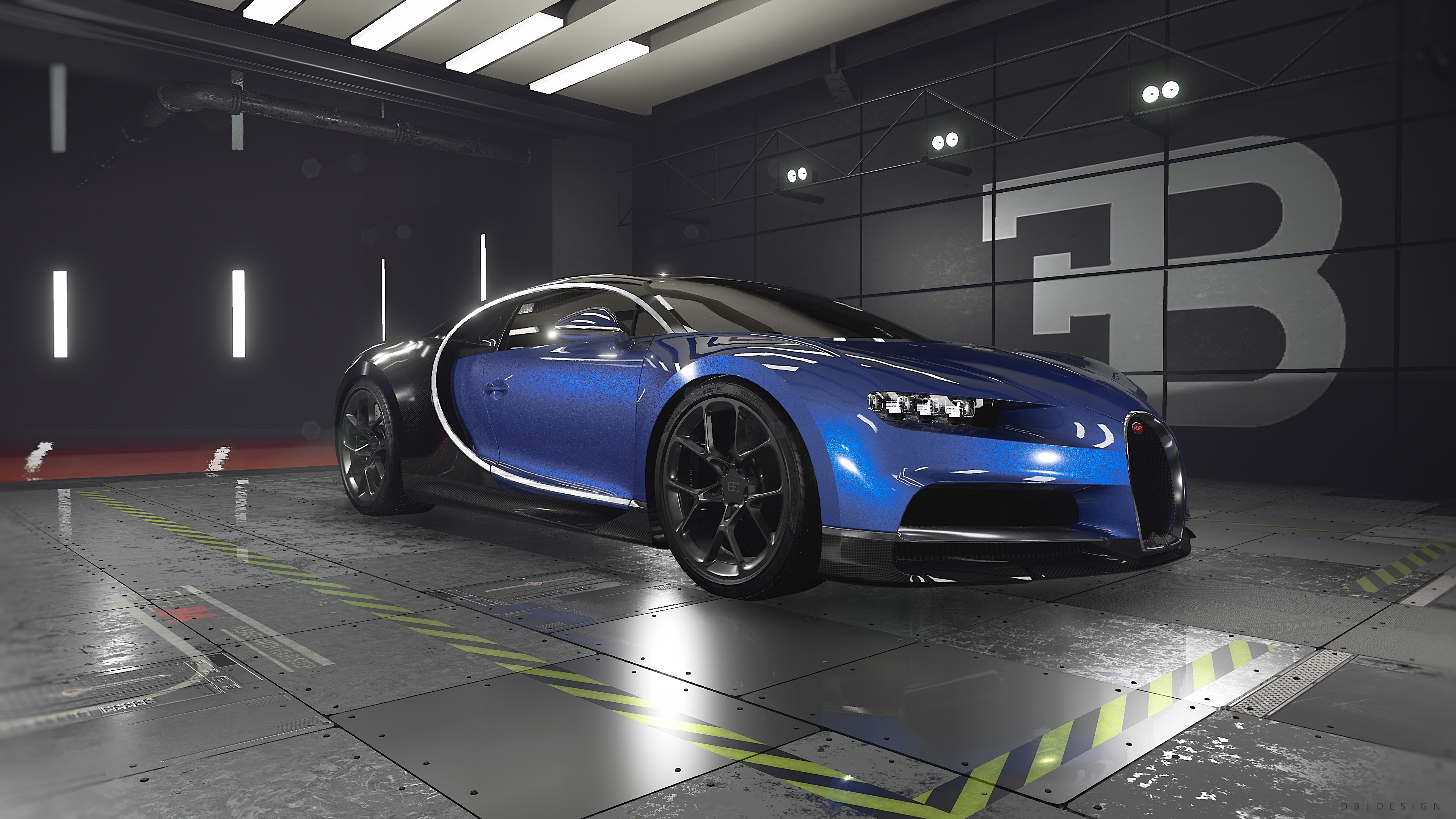 A Realistic Bugatti Rendered in Unreal Engine 5