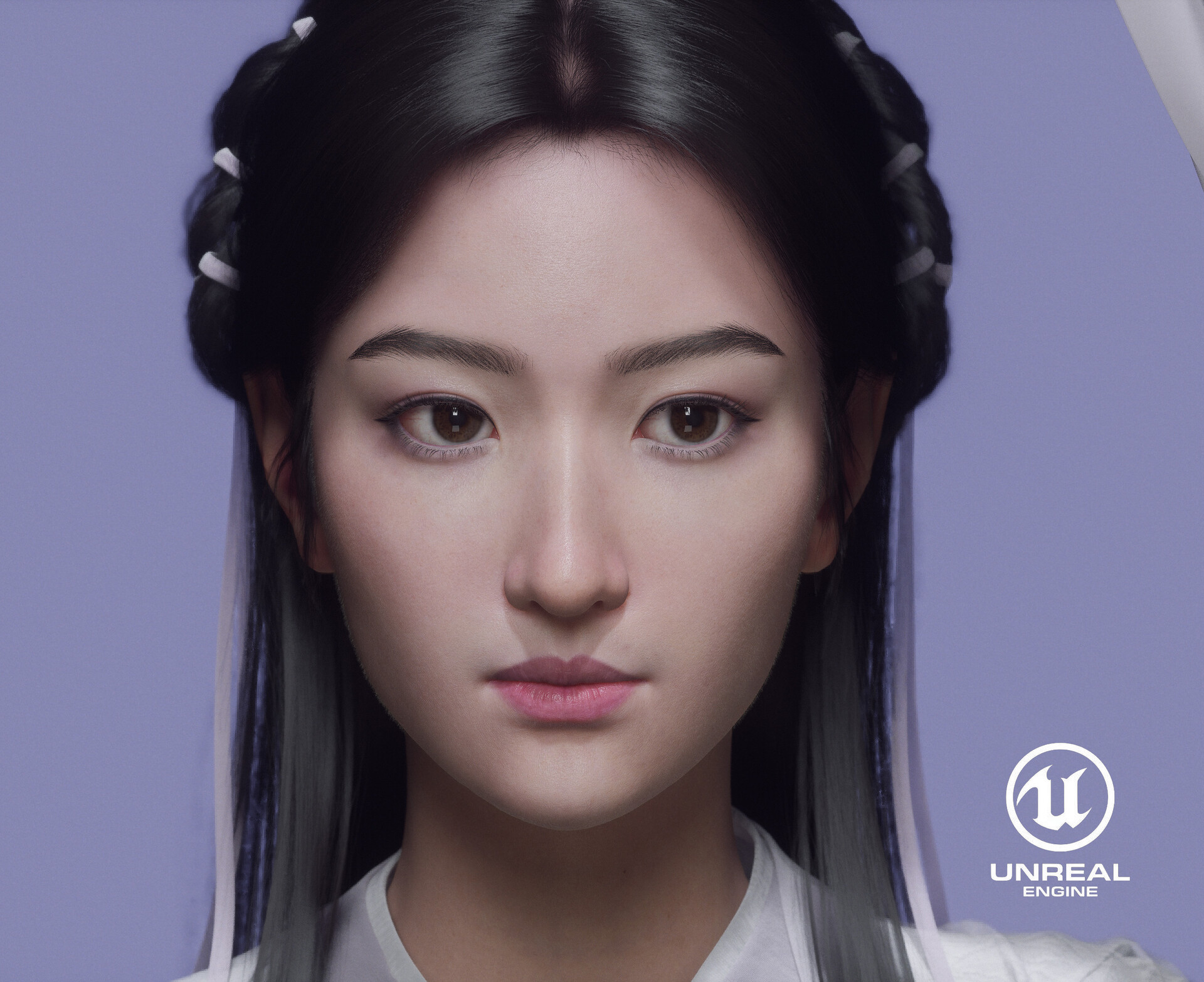 A Realistic Asian Woman Rendered in Unreal Engine 5