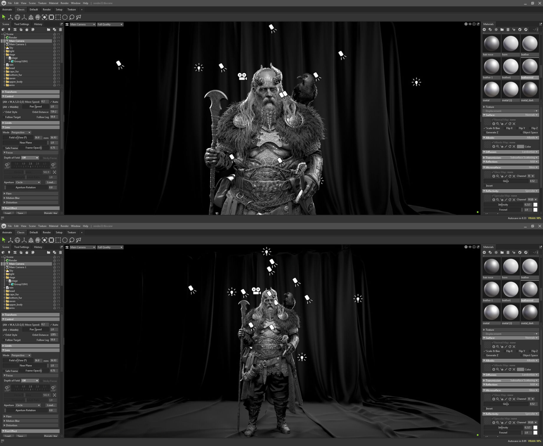 High-Poly Odin Model Inspired by God of War Ragnarök