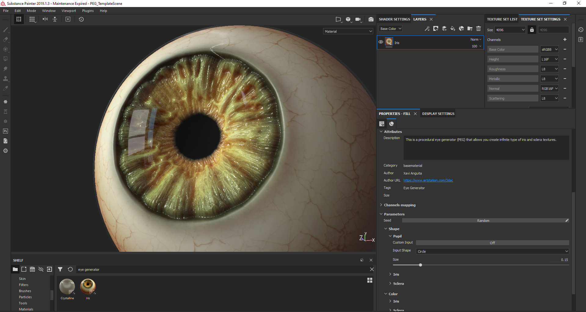 ArtStation - Stylized Anime Eye Generator for Blender