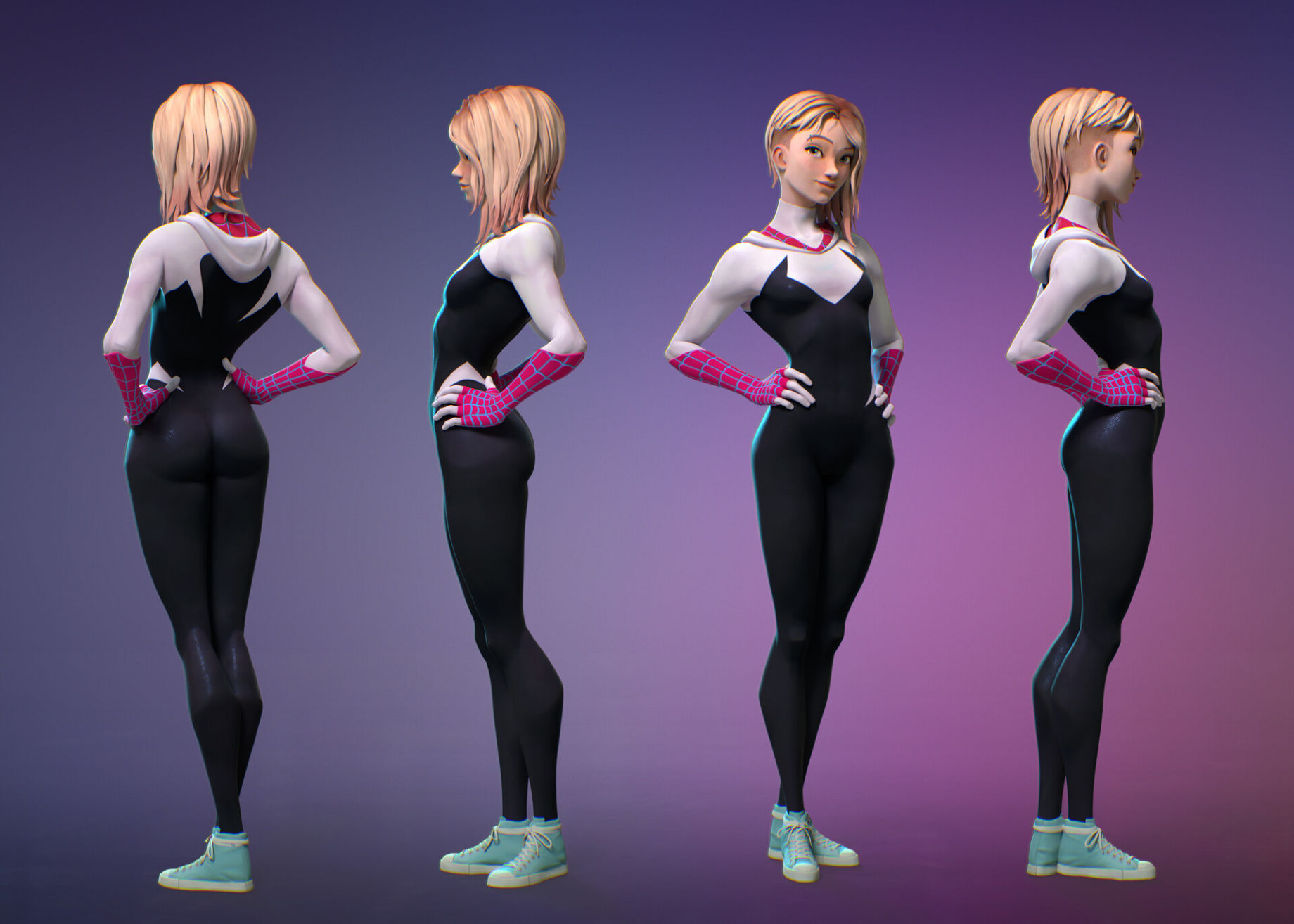 Gwen stacy 3d. Скин для КС 1 6 Гвен Стейси..