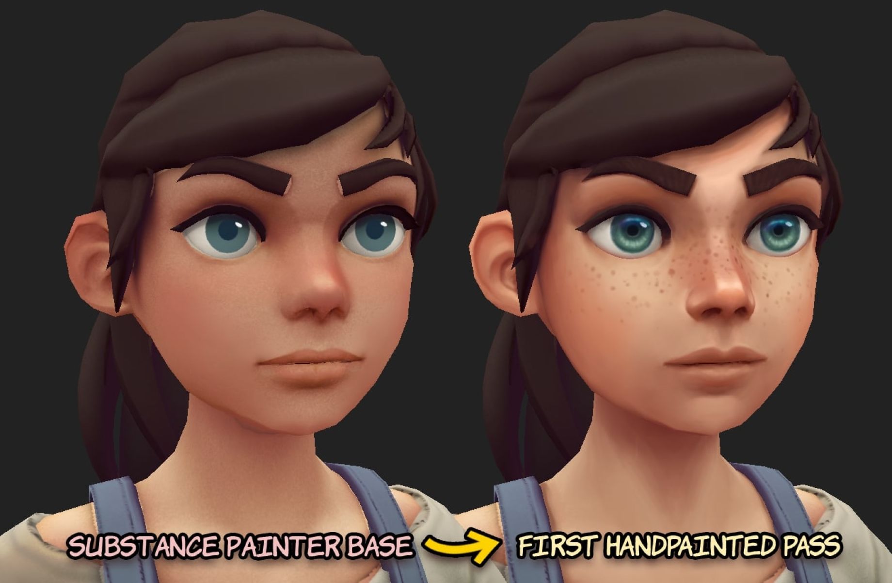 stylized skin substance painter