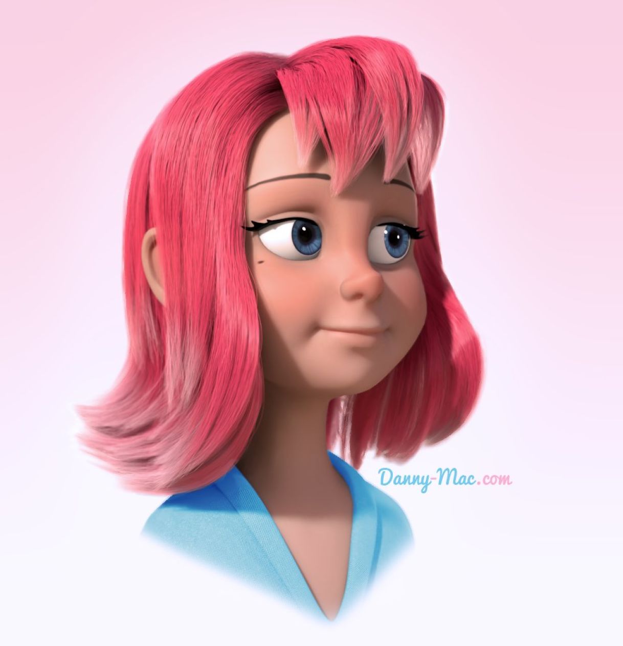 Mac 3d. Danny Mac 3d. Concept by Luigi Lucarelli. Pixar Maya. Disney Style character 3d.