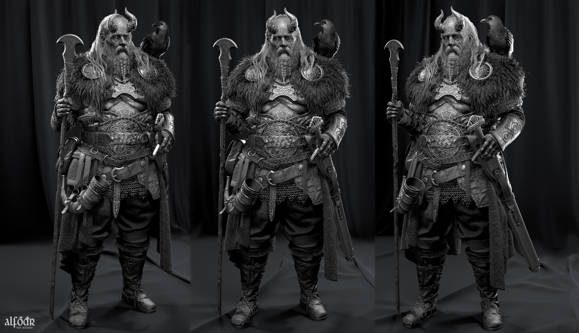 Concept Art for God of War: Ragnarok's Odin